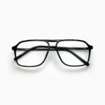 Fly Bold - Double Bridge Black Acetate - Geometric