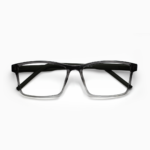 Fly Bold - Transparent Gray Acetate&Green Temple - Rectangle
