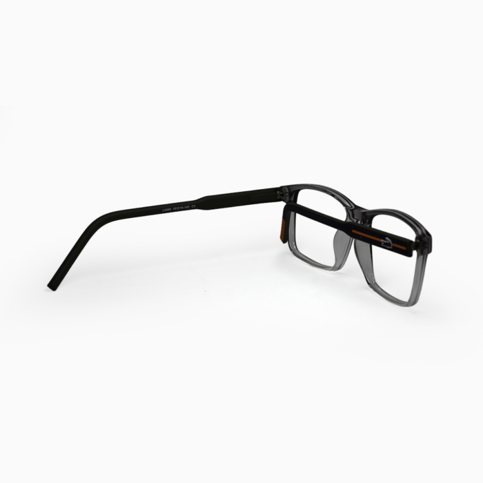 Fly Bold - Transparent Gray Acetate&Green Temple - Rectangle - Image 5