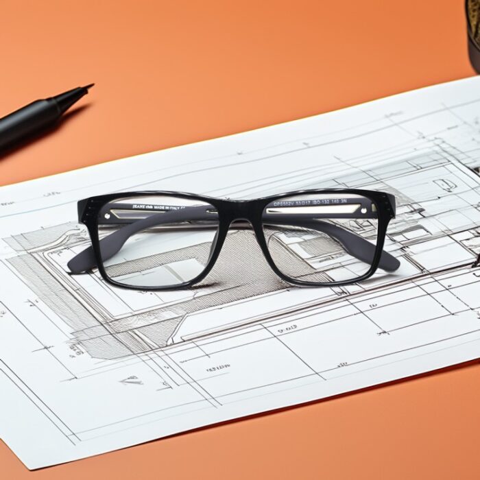 Fly Bold - Black Metal Acetate - Square - Image 2