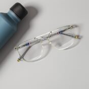 Fly Bold - Double Bridge Transparent Acetate - Round - Image 2