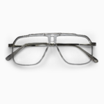 Fly Bold - Double Bridge Transparent Metal Acetate - Geometric