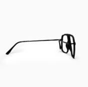 Fly Bold - Double Bridge Black Metal + TR90 - Geometric - Image 5