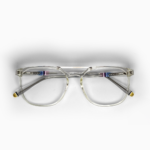 Fly Bold - Double Bridge Transparent Acetate - Round