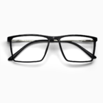 Fly Bold - Black Metal Acetate - Square