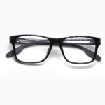 Fly Bold - Black Metal Acetate - Square