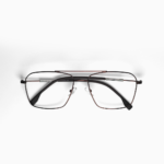 Grid - Bronze Douple Bridge Metal - Temple leather covered - Square