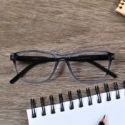 Fly Bold - Transparent Gray Acetate - Oval - Image 2